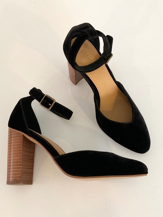 heels womens soludos collette heel black